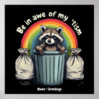 Autism Engraçado Raccoon Está Apreendido Do Meu 'M
