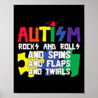 Autism Rocks Rolls Gira Flaps E Twirts