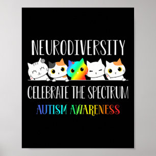 Poster Autismo Abraça A Neurodiversidade Celebra O Espect