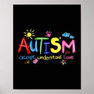 Poster Autismo Aceitar Compreender Autismo Autismo Sensib