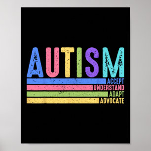 Poster Autismo Aceitar Entenda Adaptar Advocate Especial