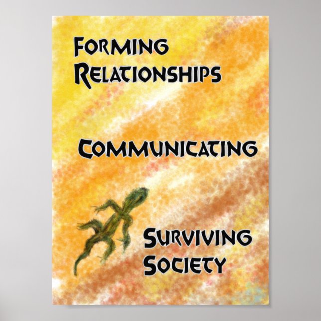 Poster Autismo anfíbio: Terra seca (Frente)