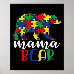 Poster Autismo Apoio Professora Mulheres Crianças Sensibi