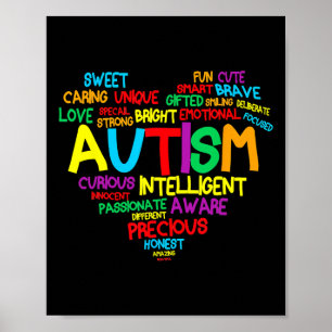 Poster Autismo Autismo Cardíaco Sensibilização Orgulhosa 
