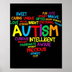 Poster Autismo Autismo Cardíaco Sensibilização Orgulhosa 