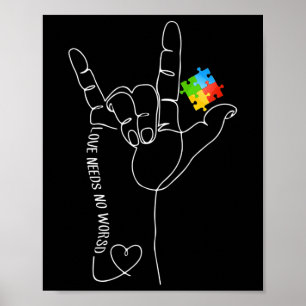 Poster Autismo Autismo Sensibilização Mês Não Precisa de