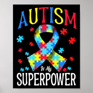 Poster Autismo Consciência É Minha Superpotência Quebra-c