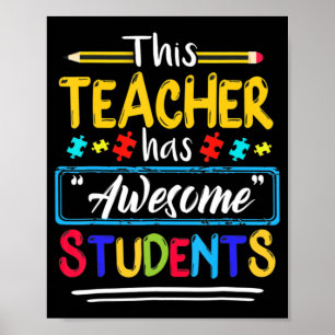 Poster Autismo Consciência que este professor tem estudio