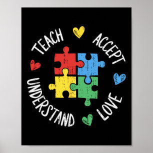 Poster Autismo Conscientista Ensina Ensino Secundário