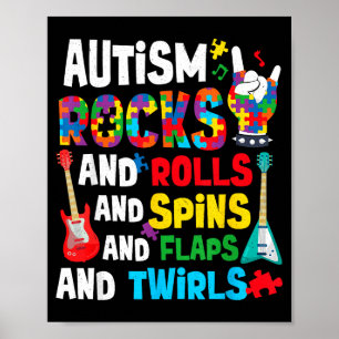Poster Autismo é demais gira gira bate asas consciência d