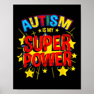 Poster Autismo É Minha Consciência De Autismo De Superpot