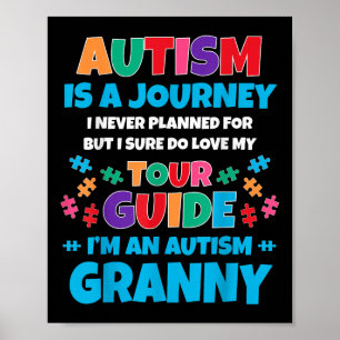 Poster Autismo É Uma Jornada Que Nunca Planejei Autismo A