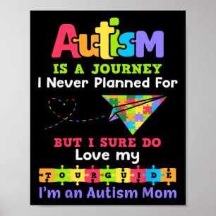 Poster Autismo É Uma Jornada Que Nunca Planejei Autismo M