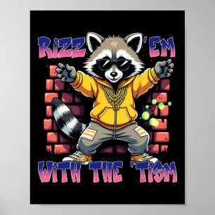 Poster Autismo Engraçado Rizz Em Com O Tismo Meme Autista