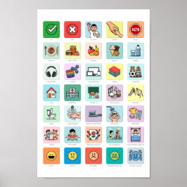 Poster Autismo espanhol AAC PECS Apontando Comunicação 04