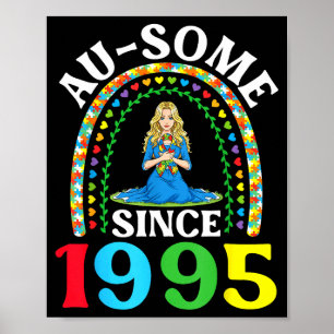 Poster Autismo Incrível Ausome Desde 1995 Feliz 31º Anive