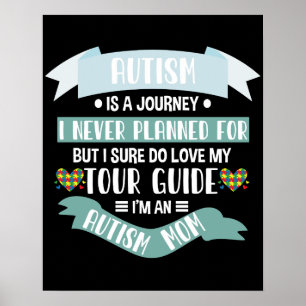 Poster Autismo Mãe Autismo É Uma Jornada Que Nunca Plan