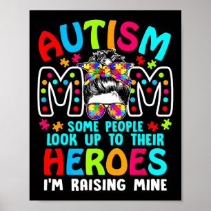 Poster Autismo Mãe Criando Um Garoto De Suporte Para Peça