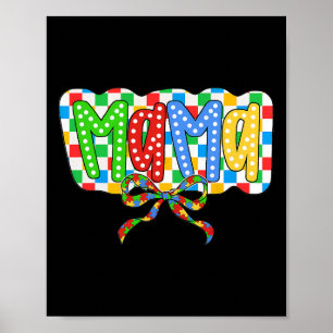 Poster Autismo Mãe Mãe Arco Coquette Autismo Autismo Cons