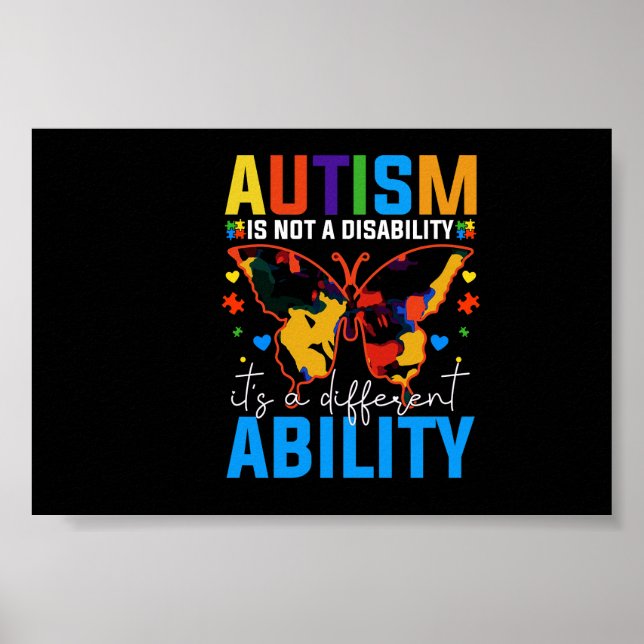 Poster Autismo Não É Deficiência É Diferente (Frente)