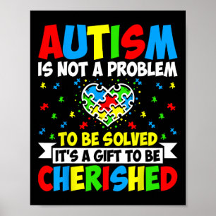 Poster Autismo Não É Um Problema A Ser Resolvido - Autism