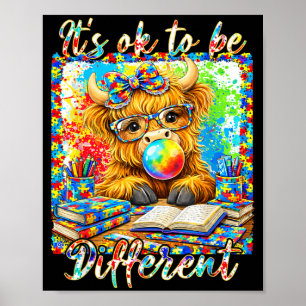 Poster Autismo Neurodiversidade Vaca das Terras Altas ser