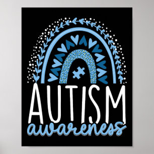 Poster Autismo Rainbow Autitic Pride Inclusão Adhd