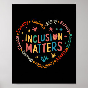 Poster Autismo S Inclusão De Professores Especiais De Edu