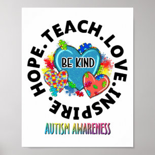 Poster Autismo Senador Ensina Esperança Amor Inspira