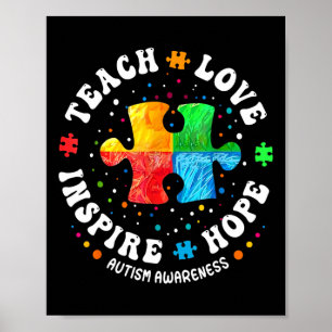 Poster Autismo Senador Ensino Ensino Adorava Esperança