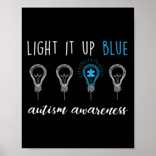 Poster Autismo Sensibilização Acende Azul 1