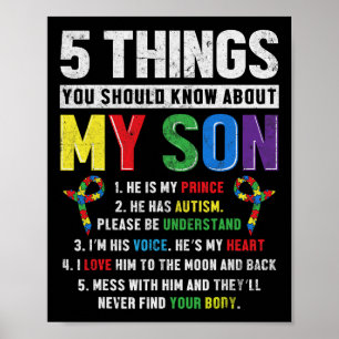 Poster Autismo Sensibilização Apoio a Crianças Autistas F