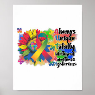 Poster Autismo Sensibilização Camisa De Girassol Autismo