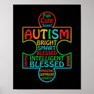 Poster Autismo Sensibilização Coração Abençoado
