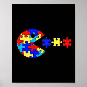Poster Autismo Sensibilização Diversão Autismo Quebra-cab