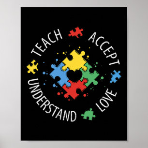 Poster Autismo Sensibilização Ensino Ensino Ensino L