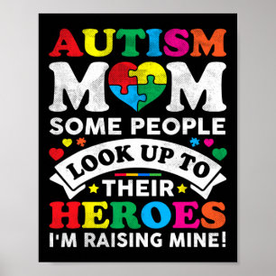 Poster Autismo Sensibilização Mulheres Mãe Dia de as mães