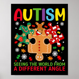 Poster Autismo Sensibilização Natal Autista Dia do Natal