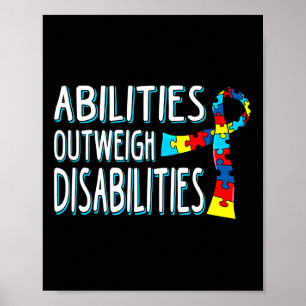 Poster Autismo Sensibilização Supera Deficiências