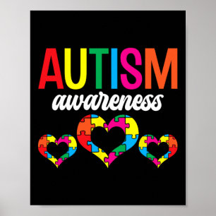 Poster Autismo Sensibilização Suporta Autistas Autistas A