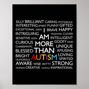 Poster Autismo Sou Mais Do Que Autismo