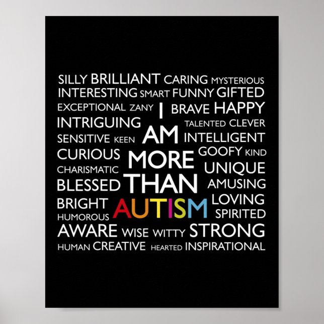 Poster Autismo Sou Mais Do Que Autismo (Frente)