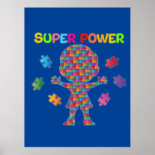 Poster Autismo, super poder