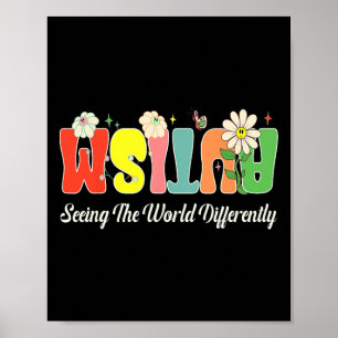 Poster Autismo Vendo o Mundo de Forma Diferente Dia Mundi