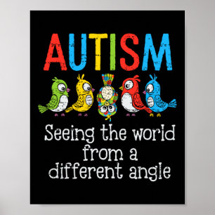 Poster Autismo Vendo o Mundo de um Ângulo Diferente Corte