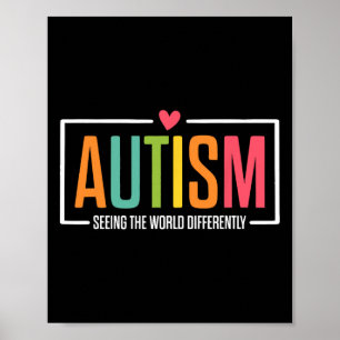 Poster Autismo Vendo O Mundo Diferentemente Autismo Aware