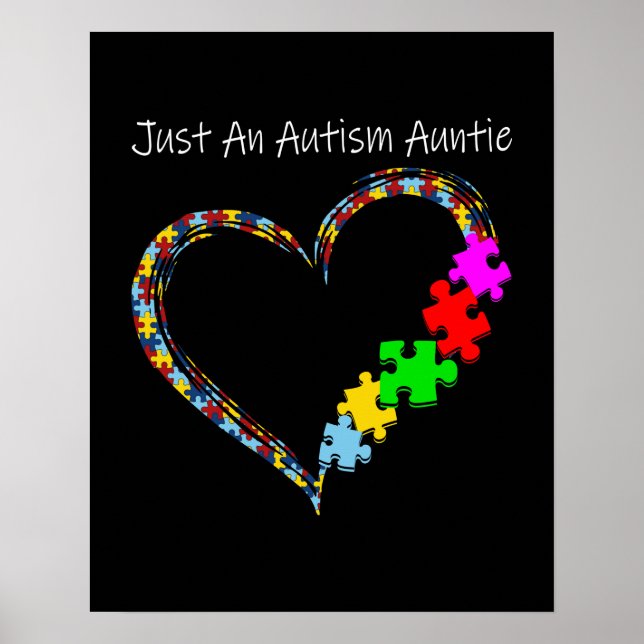 Poster Autista | Apenas Uma Tia Autismo (Frente)