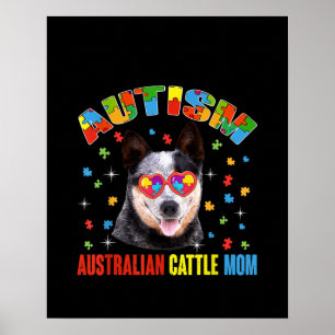 Poster Autista  Bovinos-Mãe Quebra-cabeça-Peça Australian