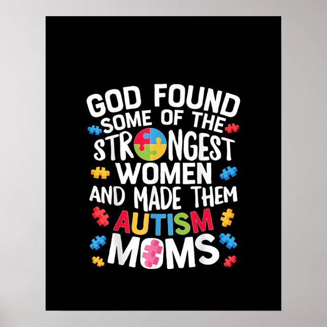 Poster Autista | Deus Encontrou Algumas Das Mulheres Mais (Frente)
