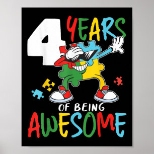 Poster Autista Menina Autista de 4 anos Autismo Autismo A
